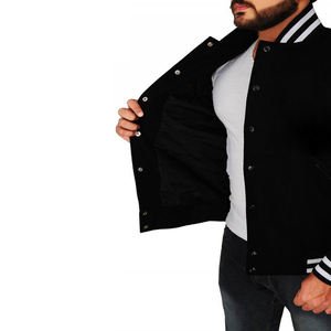 Chaqueta Varsity Estilosa para Hombre, Diseño de Última Moda, Chaqueta de Trabajo de Lona de Alta Calidad con Cuello Alto y Letras de Béisbol - Product Image 6