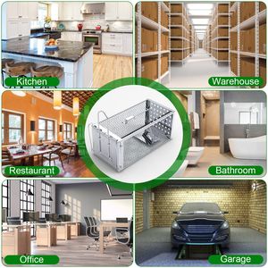 Piège à rats et souris à porte unique, cage anti-nuisibles pour petits rongeurs, campagnols et hamsters – Utilisation intérieure et extérieure – Produit anti-nuisibles - Product Image 5