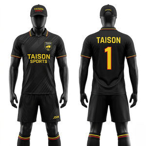เสื้อกรรมการฟุตบอลพรีเมียม 160 GSM โพลีเอสเตอร์อินเตอร์ล็อค สีน้ำเงิน สกรีนโลโก้แบบซับลิเมชั่น ชุดยูนิฟอร์มทีม - Product Image 2