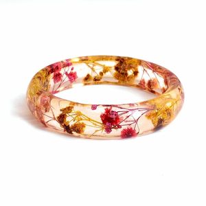 Bracelets en résine colorés et élégants, motifs floraux modelés à la main, pour la mode traditionnelle et contemporaine, Saint-Valentin/Fête des Mères, artisanat économique - Product Image 6