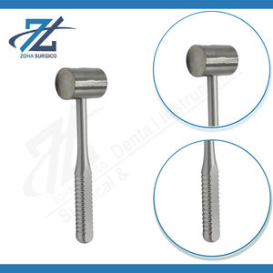 Mallette en acier inoxydable Ombredanne, manuelle, à une extrémité plate et une extrémité bombée, 950 grammes, 240 mm de long, instrument chirurgical certifié CE - Product Image 3