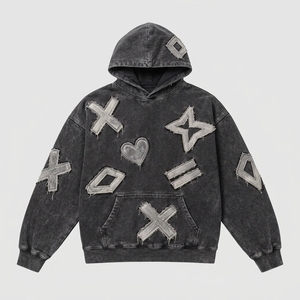 Sudadera con capucha bordada para hombre, elegante y cómoda, combina tela acogedora con bordados detallados y comodidad moderna para atuendos casuales diarios y viajes. - Product Image 3