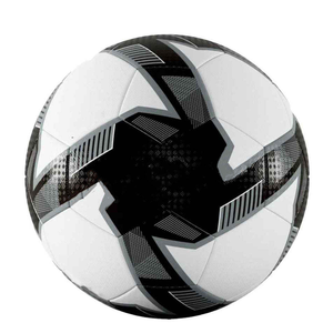 Balón de Fútbol con Patrón de Estrellas Blancas y Negras, Cosido a Máquina, Duradero, para Entrenamiento en Interiores y Exteriores - Product Image 1