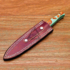 Nueva Llegada en Stock: Cuchillos de Hoja Fija DIY de Alta Calidad con Mango de Madera, OEM, Acero Inoxidable y Damasco Personalizado - Product Image 4