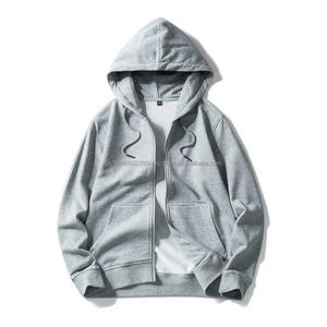 Sudadera con capucha estilo cárdigan para parejas, de algodón de diseñador, con cremallera completa personalizada - Product Image 3