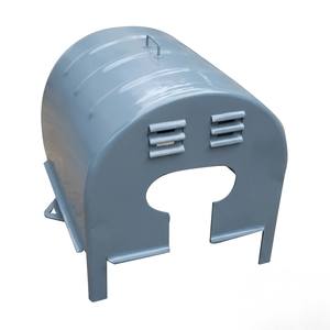 Abri pour réservoir de stockage chimique en acier 3D Techno Steel, arqué, avec pompe, revêtement poudré, conteneur ventilé pour azote liquide et eau - Product Image 1