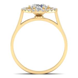Anillos Solitarios de Diamantes de 1 Quilate con Corte Redondo, Certificados por IGI, de Oro Sólido de 14K, Diseño Clásico REYES, Joyería Fina para Propuesta de Matrimonio - Product Image 4