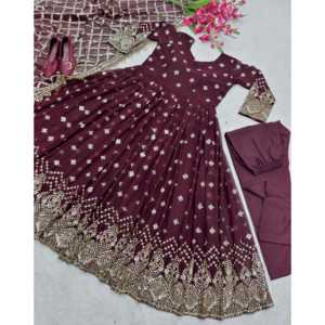 Robes de soirée styliste Robe de soirée élégante avec ensemble Pent et Dupatta - Product Image 3