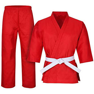 LOCK STITCH INDUSTRIES Kimono de Jiu-Jitsu BJJ de Diseño Personalizado Más Vendido, Rojo, de Algodón, Transpirable, Duradero y Ecológico para Hombre - Product Image 1