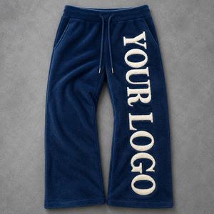 Wholesale heavyweight fleece lined joggers hidden zipper pocket elastic waistband joggers Private Label - Product Image 2