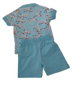 ชุดเสื้อผ้า100% เสื้อยืดและกางเกงขาสั้นผ้าฝ้ายพิมพ์ลายดิจิทัลสำหรับเด็กผู้ชายวัยหัดเดินผ้านุ่มฤดูร้อน - Product Image 5