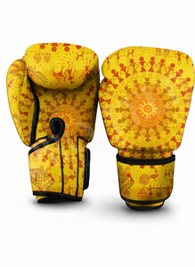 ถุงมือป้องกันมือสำหรับชกมวย ฝึกซ้อมมืออาชีพ มวยไทย MMA คิกบ็อกซิ่ง หนัง PU สำหรับทุกเพศ ออกกำลังกาย - Product Image 5