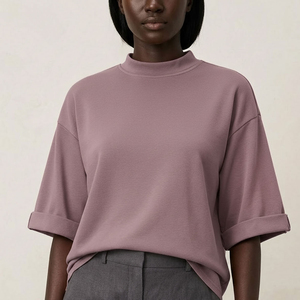 Camisetas Extra Grandes para Mujer, Estilo Urbano, Ecológicas, 100% Algodón, Alta Calidad, Camisetas Extra Grandes de Verano para Mujer, Servicio OEM - Product Image 1