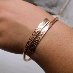 Geometric Cuff <b>Bracelet</b> Antique Bronze Plated <b>Copper</b> Alloy Unisex Vintage Style luxury premium design men women - Product Image 3