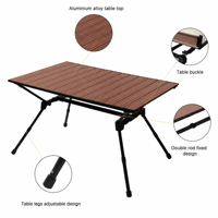 Table pliante de camping et de pique-nique de haute qualité pour l'extérieur, table de pique-nique portable pour le camping