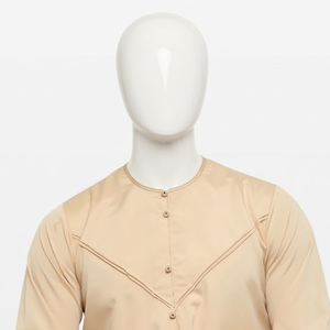 เสื้อผ้าอิสลามคุณภาพสูงสำหรับผู้ชาย สไตล์คูเวตสมัยใหม่ ชุดคลุมอาหรับแบบซาอุดี ผ้ามันเงา แฟชั่นมุสลิม โทบ ระบายอากาศได้ดี ไซส์ใหญ่ - Product Image 4