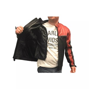 Blouson de moto en cuir respirant unisexe grande taille pour l'hiver, personnalisable avec service OEM - Product Image 1