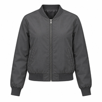 Blouson bomber léger à fermeture éclair, tissu respirant et chaud, blouson bomber pour femme, service OEM, couleur jaune tendance pour femme