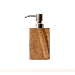 Elegante Dispensador de Jabón de Madera de Cedro Tallado a Mano con Diseño de Hoja - Venta al por Mayor - Product Image 3