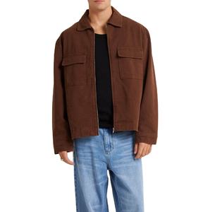 Nouvelle promotion : Blousons de travail en toile tendance, haute qualité, personnalisables pour hommes, avec broderie de lettres, imperméables et respirants - Product Image 1