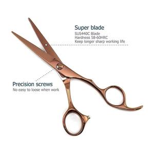 Ciseaux à effiler les cheveux en acier inoxydable légers et réutilisables, 28 dents, lame tranchante, pour droitiers, manche moyen, usage professionnel en salon - Product Image 2