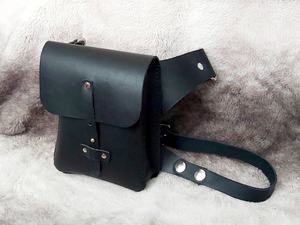 Custom Order Handmade Leather Belt Pouch Thigh <b>Bag</b> Functional Fashion <b>Gift</b> for Him <b>Valentine</b> Day Christmas LLB-0083 - Product Image 4