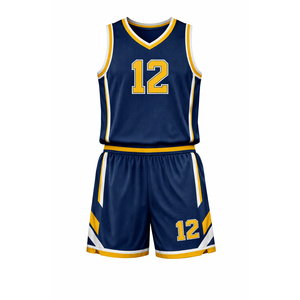 Basketball Uniform Design Red and Logo Prints Name Quick Dry Polyester 2 Piece Sets Men Women Sportswear Basketball Jersey - Product Image 1