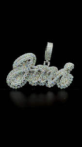 Colgante de nombre personalizado IGI certificado 925 Plata letra COLLAR COLGANTE Moissanite diamante joyería Hip Hop colgante personalizado - Product Image 5