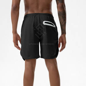 Online Sale Latest Design Double <b>Layer</b> Shorts Wholesale Unique Style Men Solid Casual Breathable Quick Dry Eco-Friendly 2026 - Product Image 3