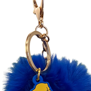 Sigma Gamma Rho Poodle Keychain Fur Pom Pom Keyring Women Greek Letter <b>Bag</b> Charm Stylish Accessory - Product Image 3