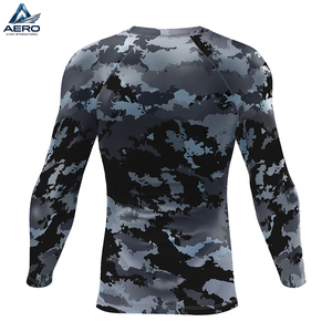 2026 <b>Long</b> <b>Sleeve</b> Good Quality Competitive Price New Arrival Solid Color Men Fitness Quick-Dry Adult Sports Rash Guard <b>Top</b> - Product Image 2