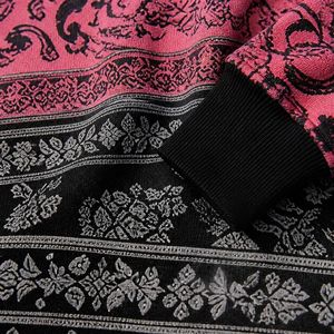 Custom <b>Mens</b> Paisley Print Pullover Hoodie Winter Streetwear Hip Hop Oversized <b>Fleece</b> <b>Jacket</b> Casual Hooded Sweatshirt Top - Product Image 6