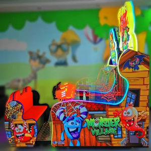 Máquina recreativa Monster Village para 2 jugadores, operada con monedas, Nitto 500W, juego de video interactivo de disparos con chorro de agua, juego de boletos de lotería. - Product Image 4