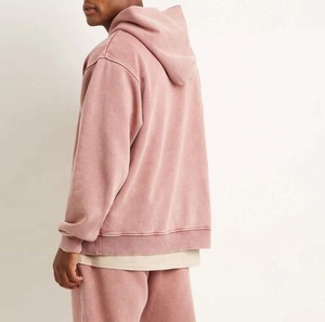 Sweat à capuche personnalisé en coton éponge française surdimensionné pour hommes - Product Image 2