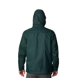 Veste bomber coupe-vent respirante et imperméable en maille pour homme, personnalisée, style décontracté, avec capuche, 100 % nylon - Product Image 6