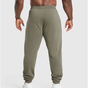 Pantalones Deportivos de Algodón para Hombre, Pantalones de Chándal Casuales, Transpirables, 100% Algodón, Cintura Media, Logotipo Personalizado - Product Image 3