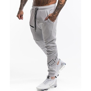 Men Joggers Pants Zipper Pockets Casual Men's Trouser Cotton Jogging Sweatpants - Product Image 2
