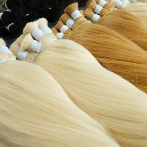 Vrais paquets d'extensions de cheveux brésiliens vierges en vrac 100% à partir de cheveux slaves asiatiques 20 pouces Machine Double trame - Product Image 6