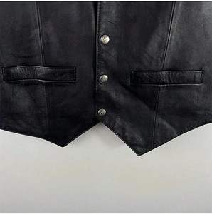 Gilet en cuir personnalisé, style motard classique, pour la conduite sur route et en ville, qualité supérieure - Product Image 4