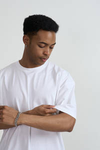 Camiseta Oversize de Algodón Pesado Thumb Premium Streetwear, Tejida con Serigrafía, 200-220 GSM, 100% Algodón, Camiseta Lisa - Product Image 6