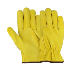 Whole Sale Cowhide Grain Leather <b>Driver</b> <b>Gloves</b> Industrial Safety Hand Protection Heavy Duty Abrasion Resistant Construction - Product Image 1