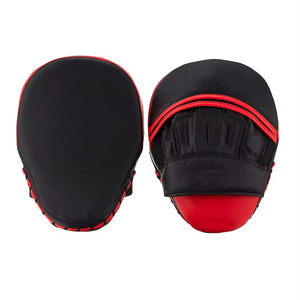 Mitaines de boxe personnalisées en cuir PU, coussinets de frappe incurvés, gants d'entraînement MMA Muay Thai Karaté, équipement OEM en gros - Product Image 4