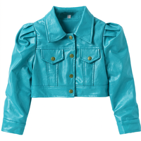 Blouson universitaire rouge pour homme avec logo frontal, fermeture à boutons recouverts, couleur unie, coupe ajustée, coupe-vent d'hiver, écologique et respirant