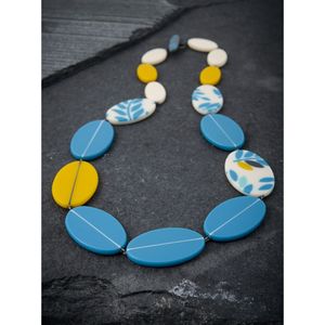 Collar de Cuentas de Madera y Resina Hecho a Mano, Estilo Natural para Amantes de la Moda Minimalista, Joyería de Cuentas Variadas - Product Image 2