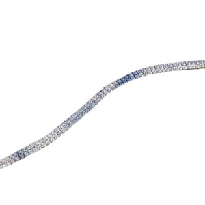 Double Row Lab Diamond Tennis Bracelet 6.20ct White Gold Luxury Lab Grown Diamond Bracelet Pave <b>Set</b> Fine Jewelry Gift - Product Image 3