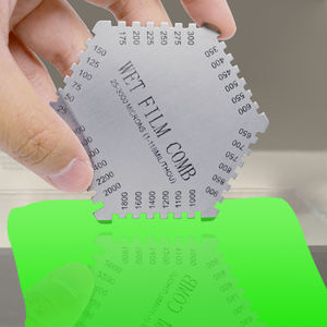 Calibrador de Película Húmeda para Medir Espesor de Revestimiento 25~3000um (Micrones) / 1~118 Mil, Doble Escala, Estilo Hexagonal con Muescas - Product Image 2