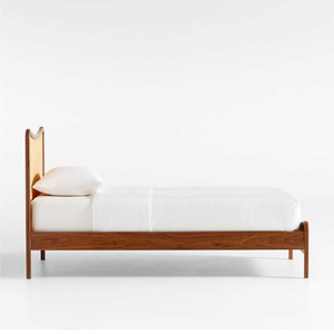 Platform Wooden <b>Bed</b> Made from Kiln Dried Teak Timber Featuring Full Length Slats Wide Headboard and Stable Support - Product Image 2