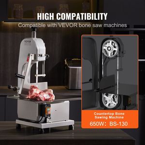 Lama per sega a nastro 5 pezzi in acciaio al carbonio per 51.2 taglio carne e ossa \ "x0.63 \" x0.02 \ "per macchine per robot da cucina - Product Image 3