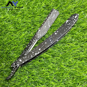 มีดโกนหนวดแบบใบมีดเดี่ยวสำหรับร้านตัดผม ยี่ห้อส่วนตัว รุ่นล่าสุดสำหรับผู้ชาย ใช้ซ้ำได้ พิมพ์ลายแบรนด์ตามสั่ง มีดโกนสำหรับดูแลผิวหน้า - Product Image 2