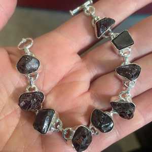 Pulsera de Turmalina Negra Natural, Pulsera de Plata de Ley 925 con Piedras Preciosas, Joyería de Protección con Energía Curativa - Product Image 4
